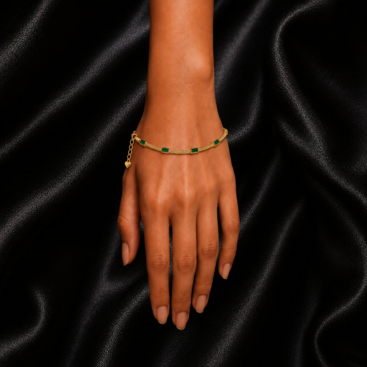 The Emerald Baguette Bracelet
