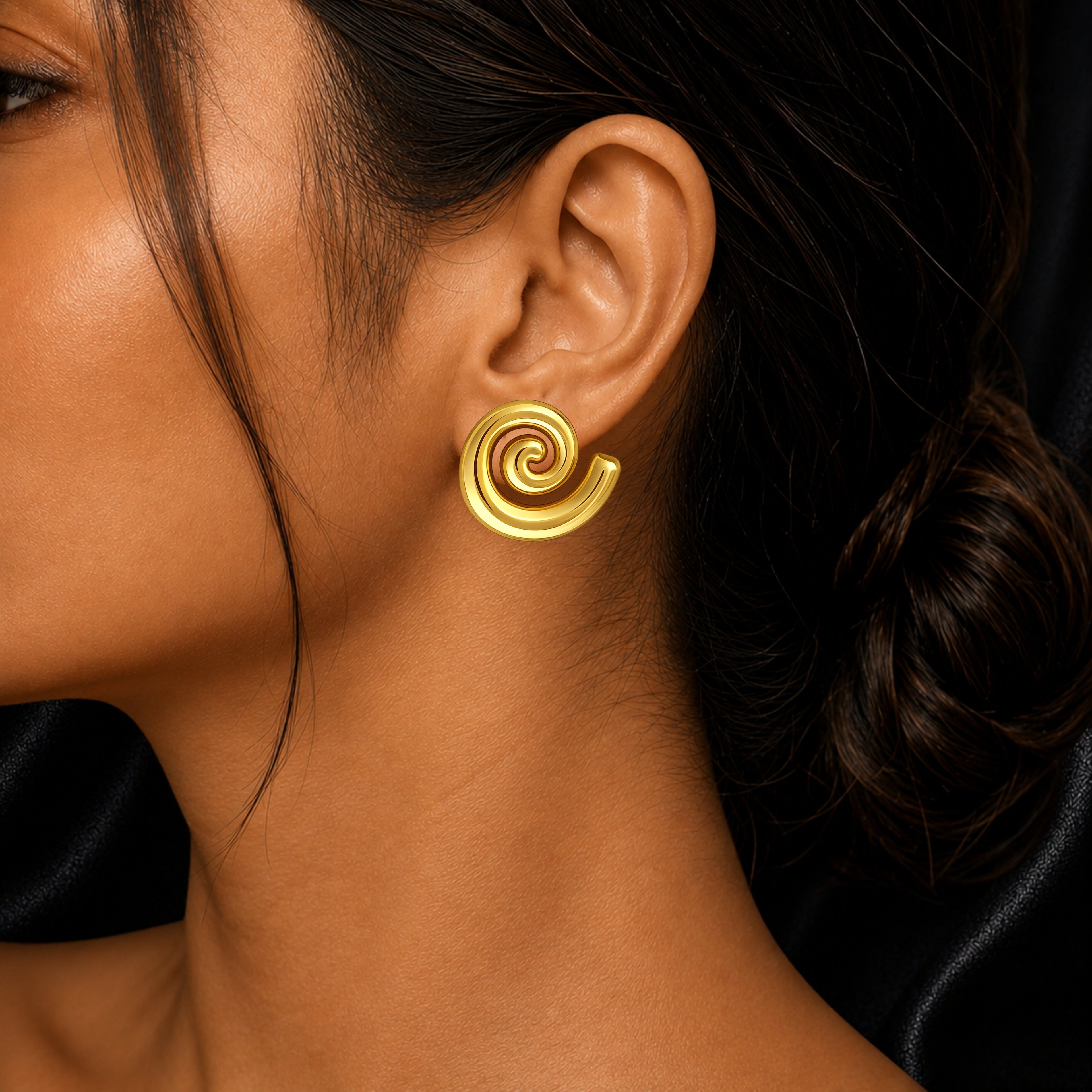 The Spiral Statement Earrings