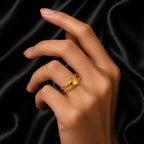 The Double Band Heart Ring