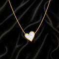 The Mother of Pearl Heart Necklace