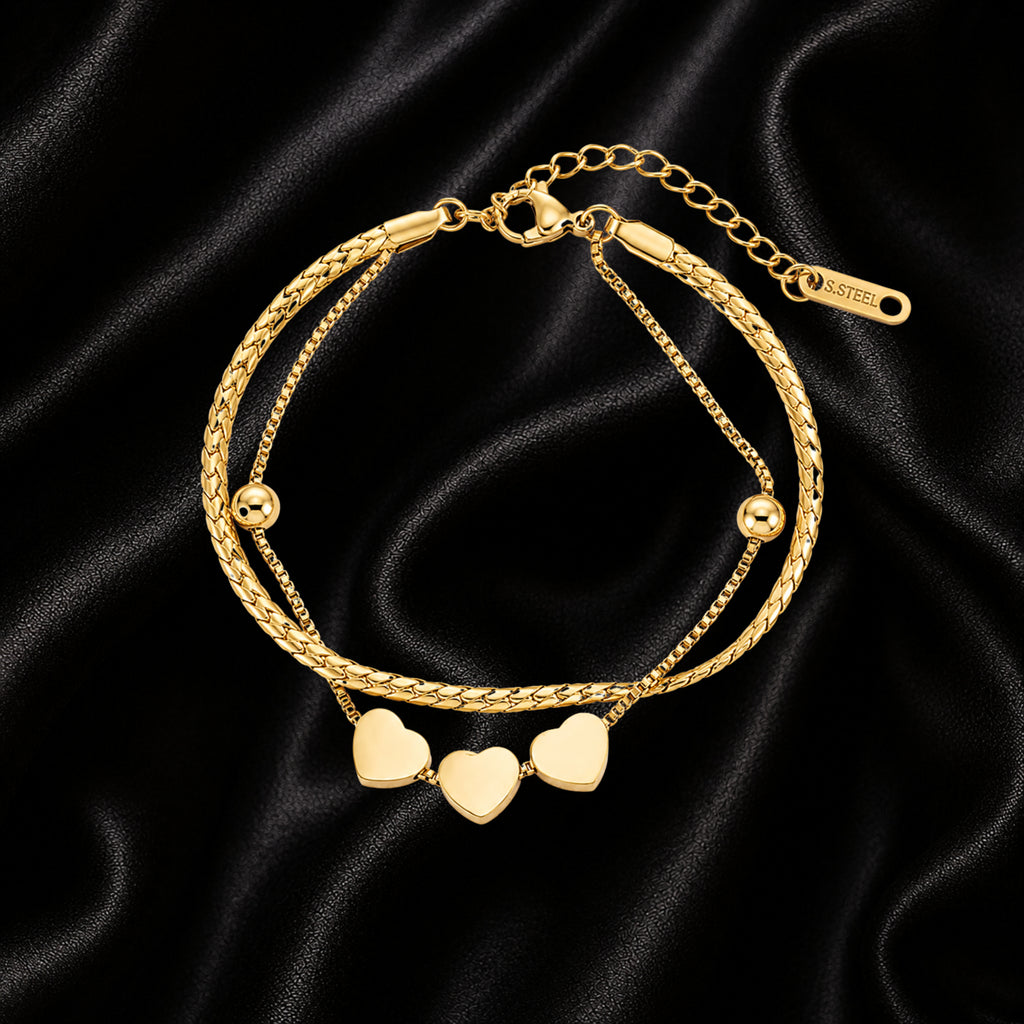 The Triple Heart Bracelet
