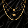 The Triple Layered Hearts Necklace