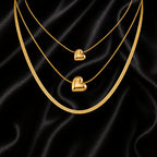 The Triple Layered Hearts Necklace