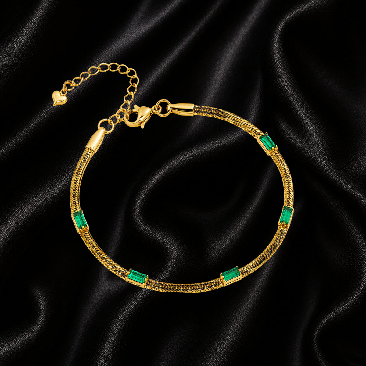 The Emerald Baguette Bracelet
