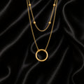 The Dual Chain Hoop Necklace