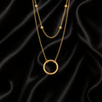 The Dual Chain Hoop Necklace